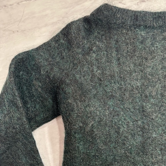 Acne Studios Green Dramatic Mohair Wool Paw14 Sweater​​​​ - Picture 3 of 7